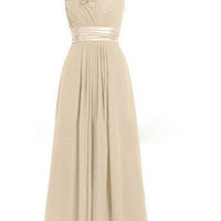 Women's Multi Colored Slanted Neck Sleeveless Strapless Long Dress